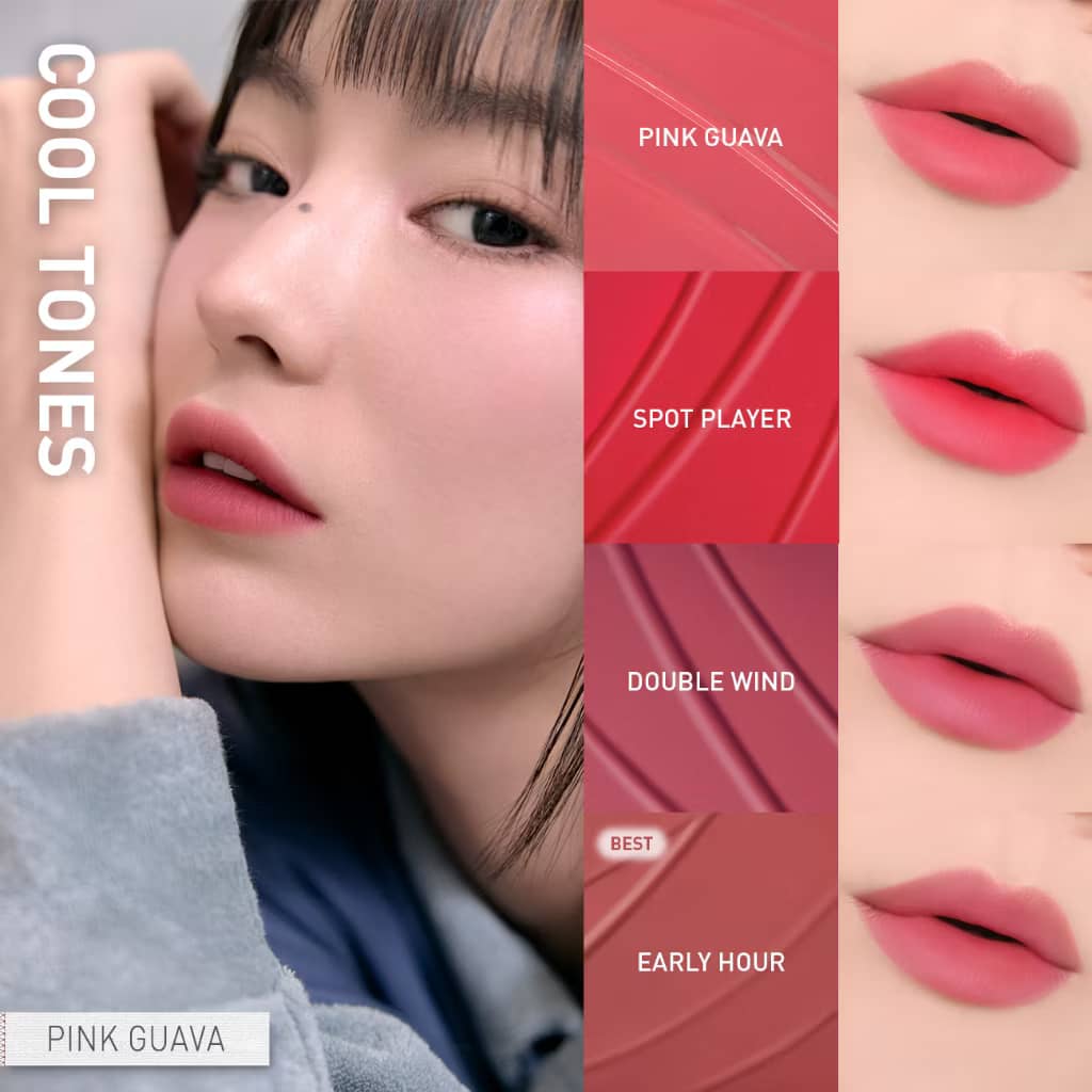 3CE Blur Water Lip Tint, Moisturizing water-like light blur soft-focus pout silky smooth texture comfortable finish