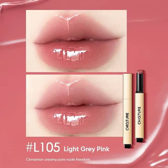 CHIOTURE Solid Lip Gloss Small Gold Tube Lipstick