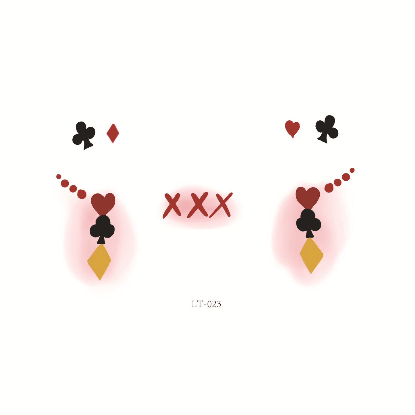 Halloween Makeup Face Stickers | Cute Pumpkin, Heart & Blush Designs | Scar Tattoo Stickers