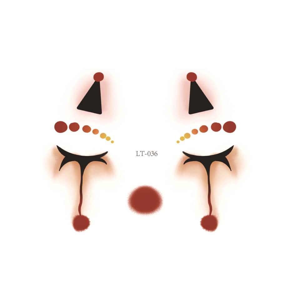 Halloween Makeup Face Stickers | Cute Pumpkin, Heart & Blush Designs | Scar Tattoo Stickers