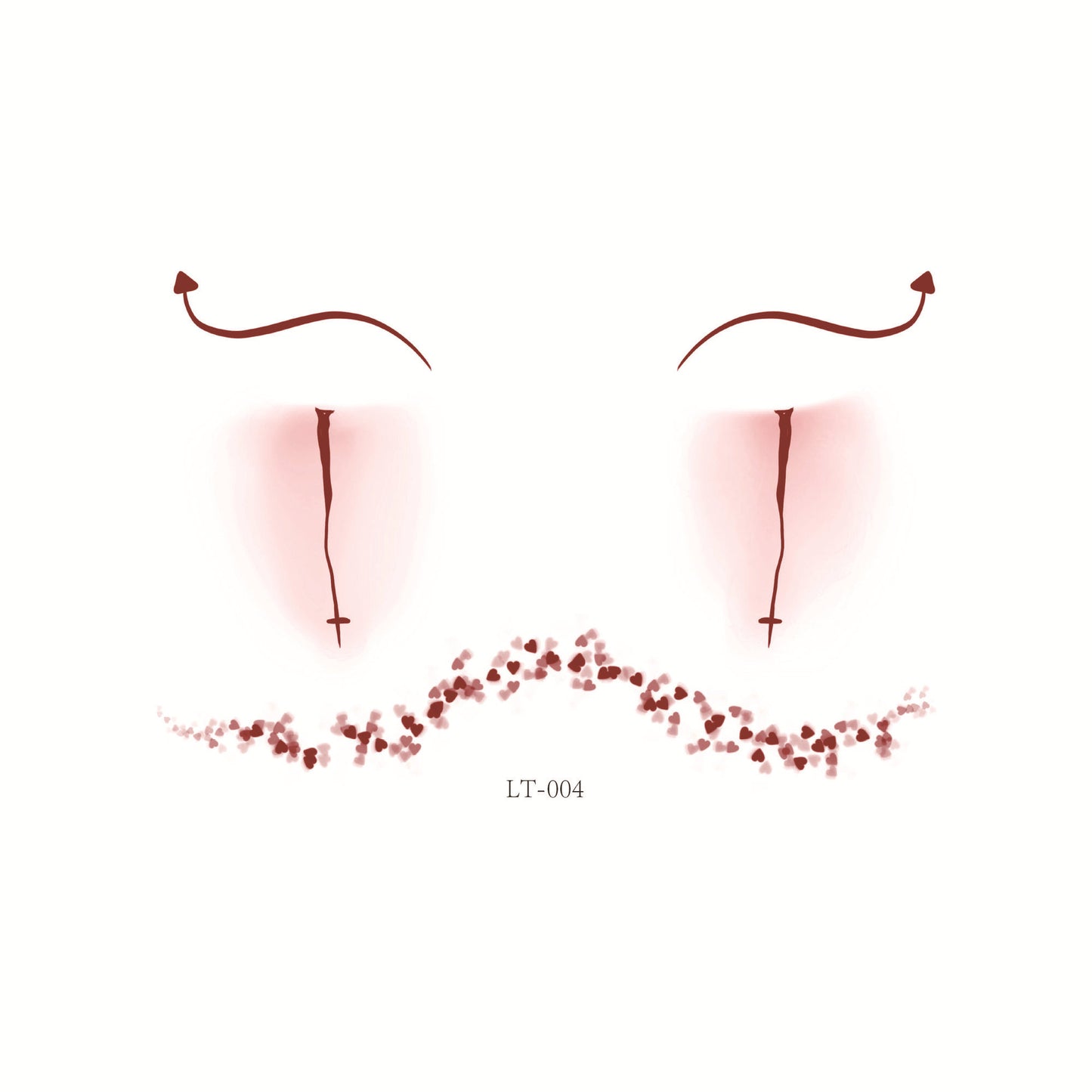 Halloween Makeup Face Stickers | Cute Pumpkin, Heart & Blush Designs | Scar Tattoo Stickers