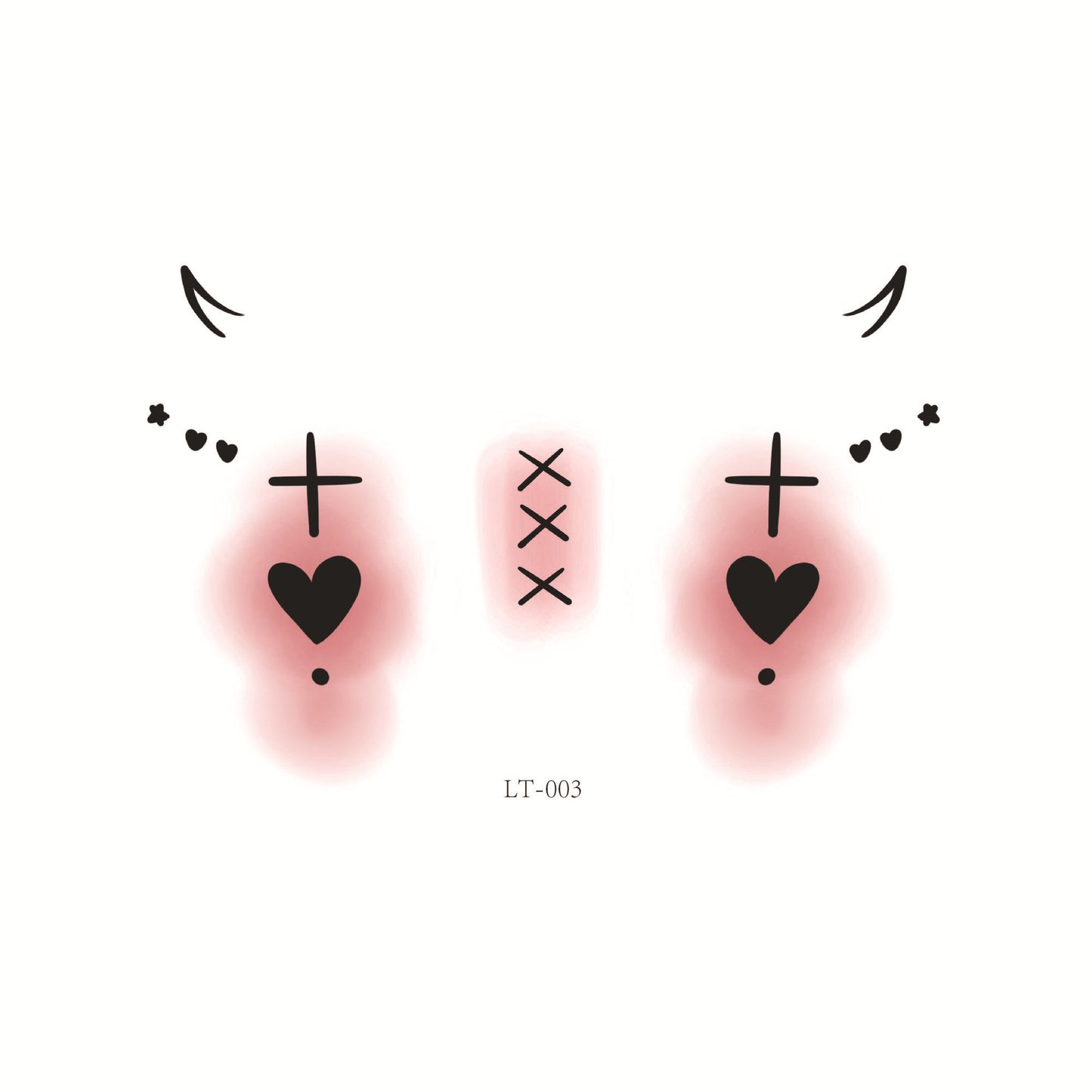 Halloween Makeup Face Stickers | Cute Pumpkin, Heart & Blush Designs | Scar Tattoo Stickers
