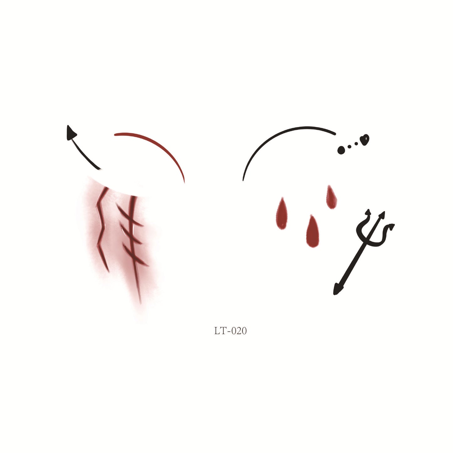 Halloween Makeup Face Stickers | Cute Pumpkin, Heart & Blush Designs | Scar Tattoo Stickers