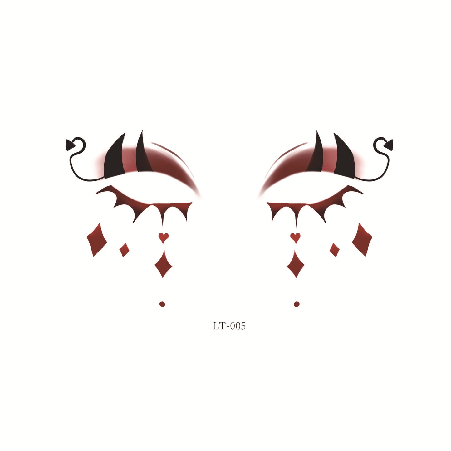 Halloween Makeup Face Stickers | Cute Pumpkin, Heart & Blush Designs | Scar Tattoo Stickers