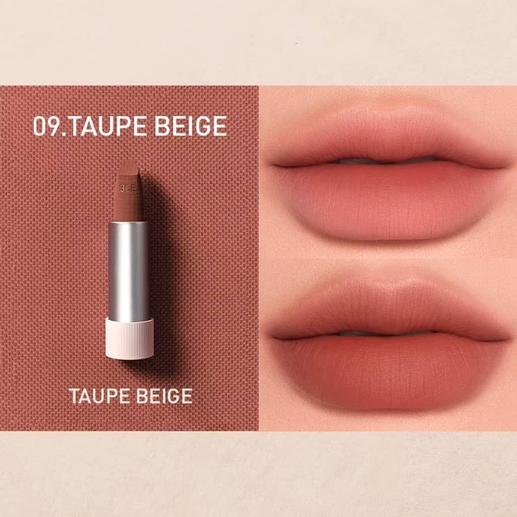 3CE Cashmerehug Lipstick, Ultra-soft matte lipstick, blur lip lines, luxury color and all-day comfort, smooth cashmere