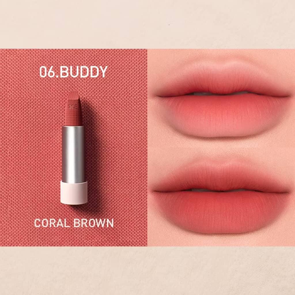 3CE Cashmerehug Lipstick, Ultra-soft matte lipstick, blur lip lines, luxury color and all-day comfort, smooth cashmere