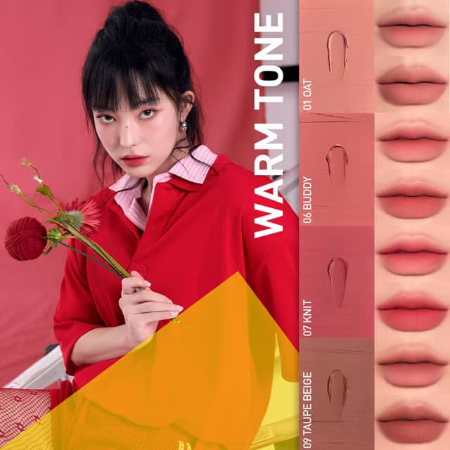 3CE Cashmerehug Lipstick, Ultra-soft matte lipstick, blur lip lines, luxury color and all-day comfort, smooth cashmere