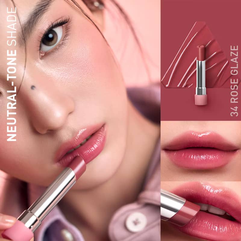3CE Glazy Lip Glow Korean tinted lip balm gloss luminous hydrating healthy shine moisture coconut oil non-sticky
