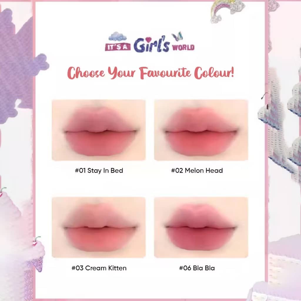 FLORTTE Wackky Girls Dorm Lip Cream Matte Lipstick