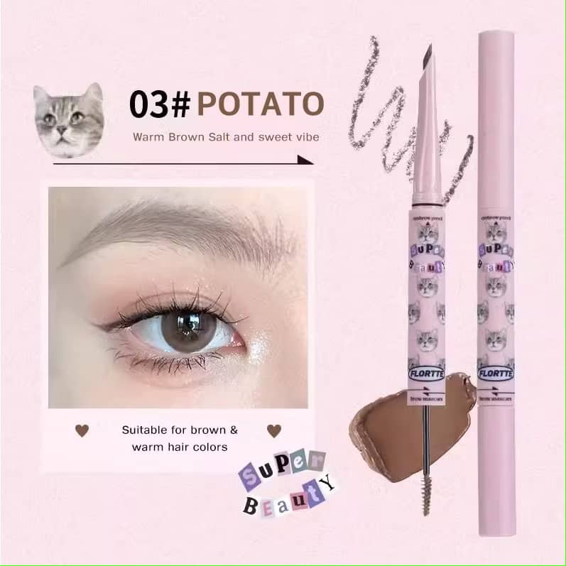 FLORTTE Super Beauty Eyebrow Pencil and Tint Balm