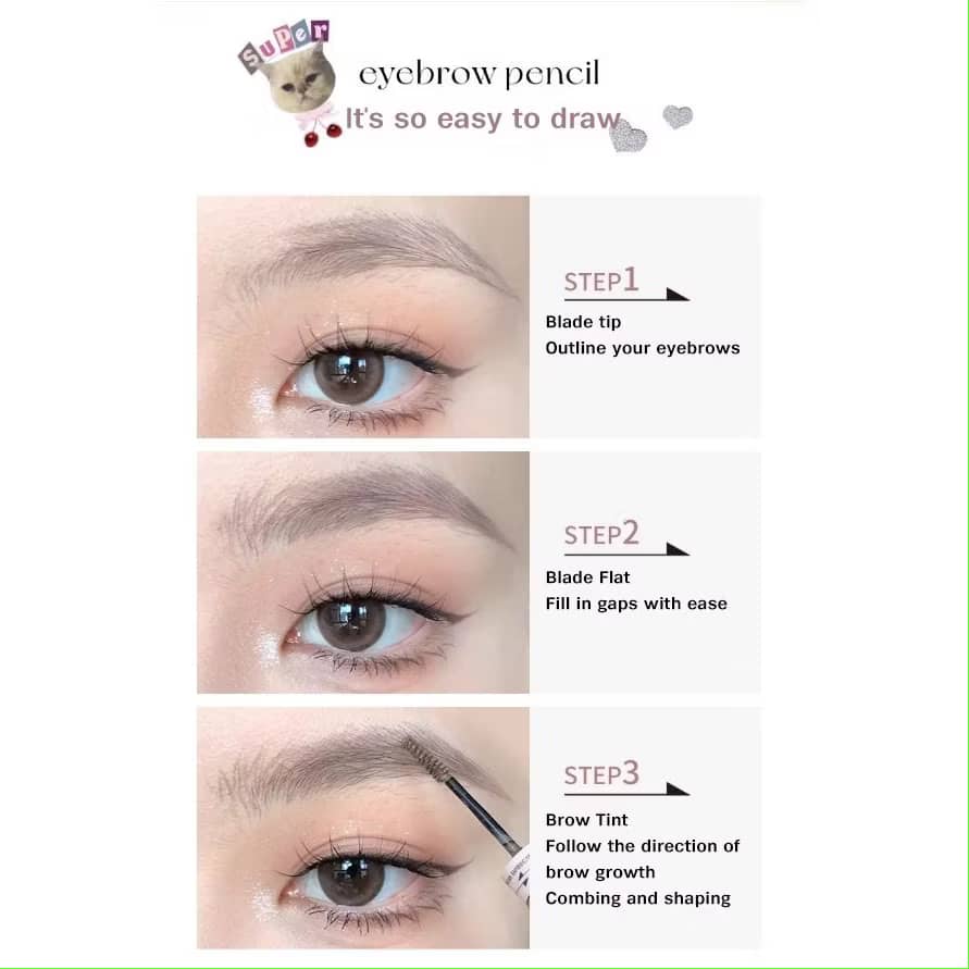 FLORTTE Super Beauty Eyebrow Pencil and Tint Balm