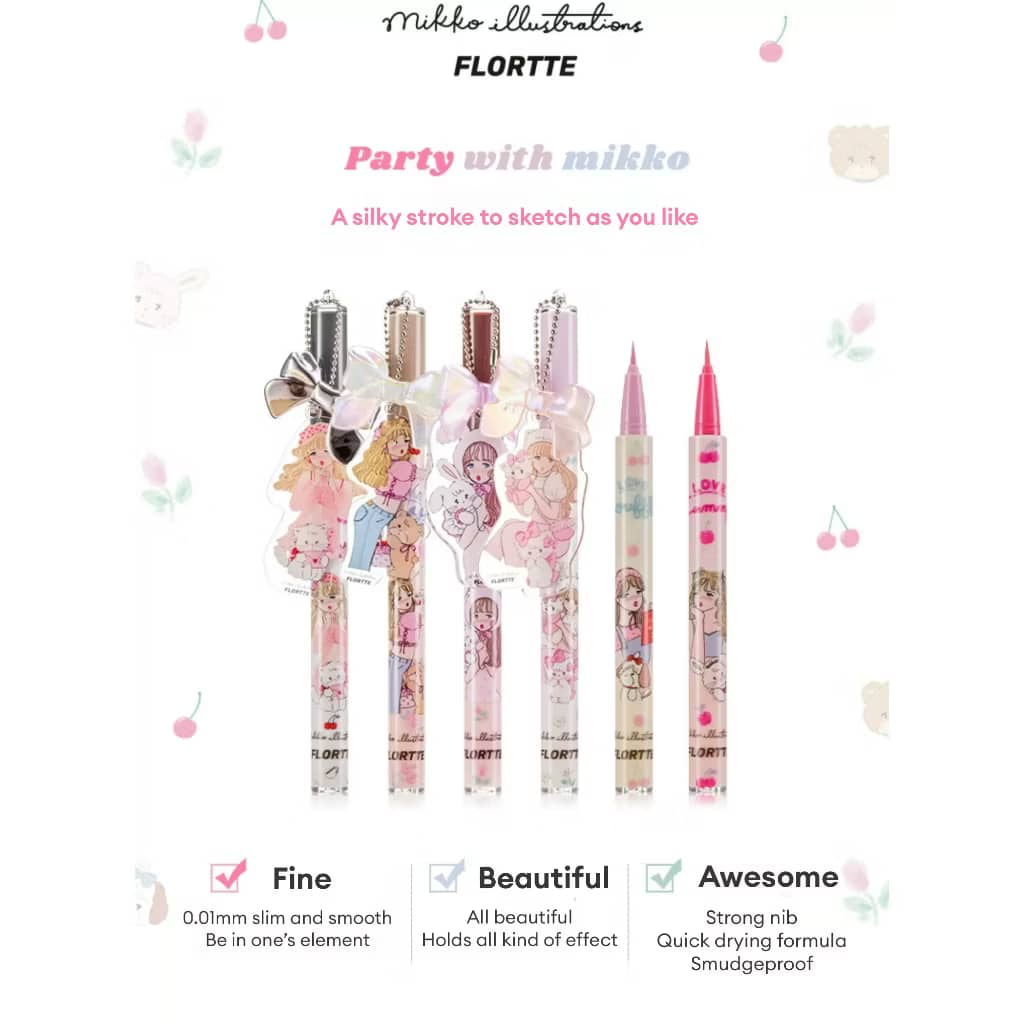FLORTTE X MIKKO Wink Wink Liquid Eyeliner Flortte X Mikko