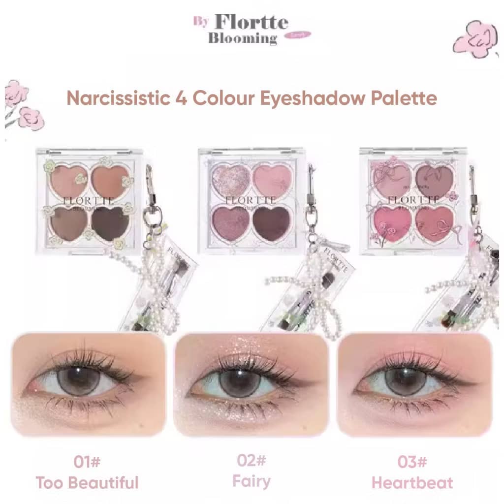 FLORTTE Narcissistic 4 Colour Eyeshadow Palette