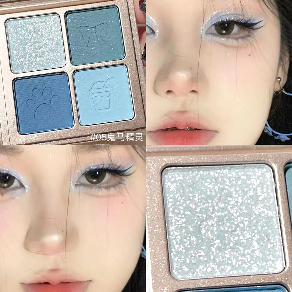 ART VALUE 4-Color Eyeshadow Palette – Matte & Shimmer