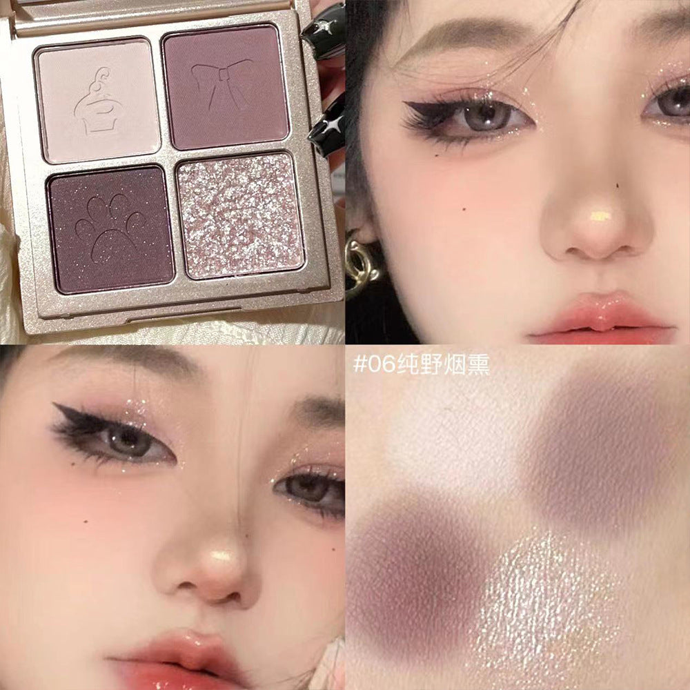 ART VALUE 4-Color Eyeshadow Palette – Matte & Shimmer