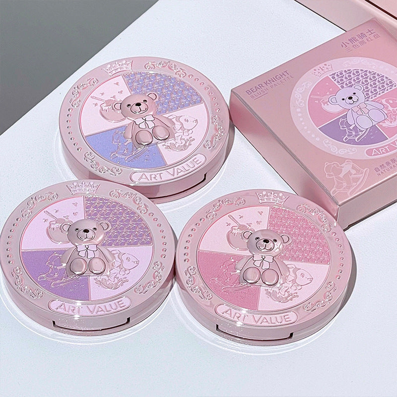 ART VALUE 3-in-1 Blush, Contour & Highlighter Palette – Multi-Use