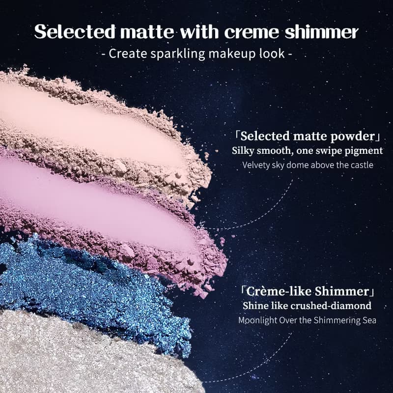 Flower Knows Moonlight Mermaid Series 5-Color Jewelry Eyeshadow Palette 6.3g