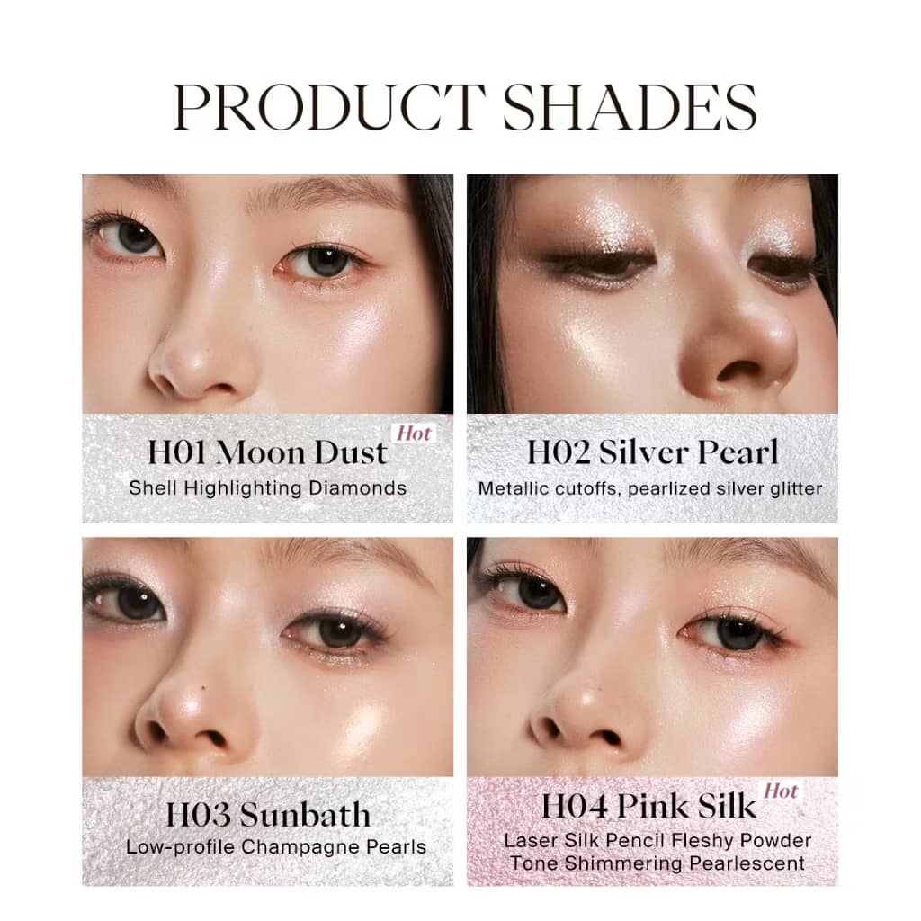 JOOCYEE Highlighter Jelly Highlighter Stick Long-wearing Weightless feel on the skin Beauty Makeup