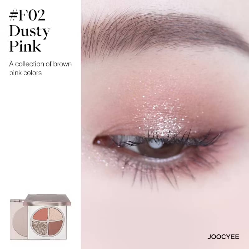 JOOCYEE EYE SHADOW Mini Quad Eyeshadow Long-lasting Natural look Easy to blend beauty eye makeup 7 colors