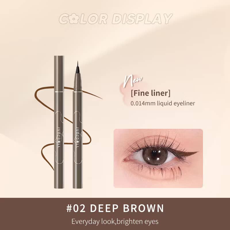 JUDYDOLL Slim Liquid Eyeliner Ultra-Fine Skinny Waterproof Quick-Drying Long-Lasting