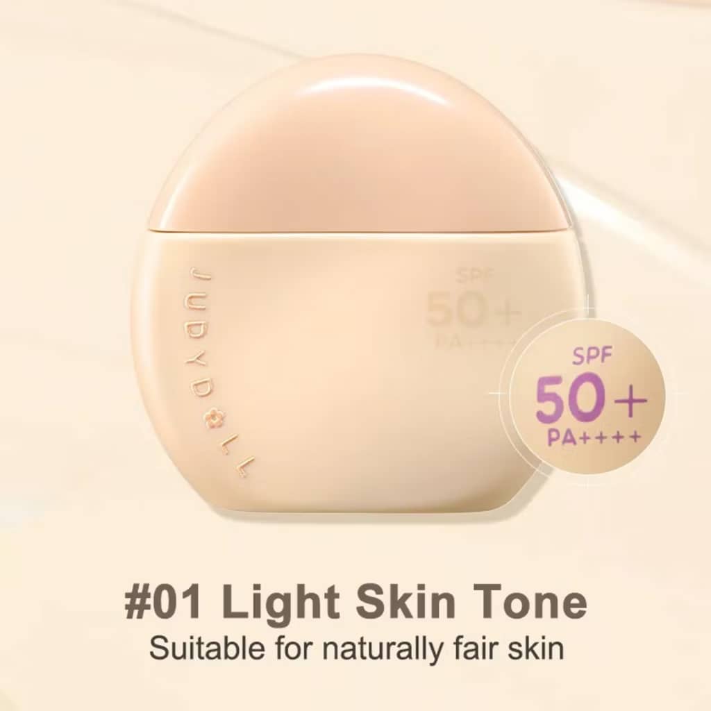JUDYDOLL 6In1 Sunscreen Makeup Cream SPF50+ Enhance Nourishing Skin Isolation Moisturizing Isolation Lightweight