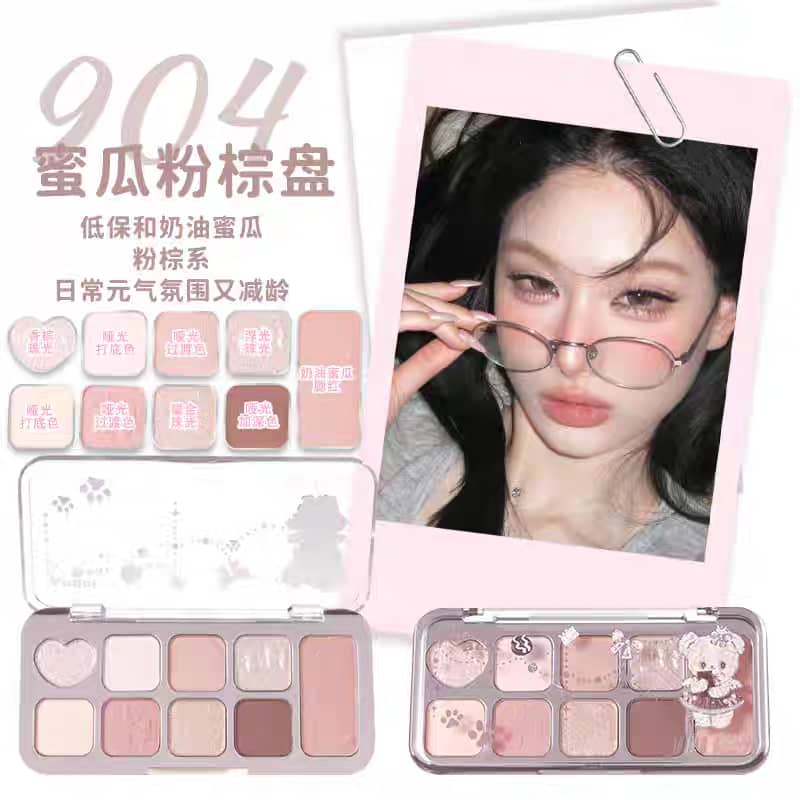 JILLLEEN 9-Color Eyeshadow Palette | Matte & Shimmer Multi-Finish Shades