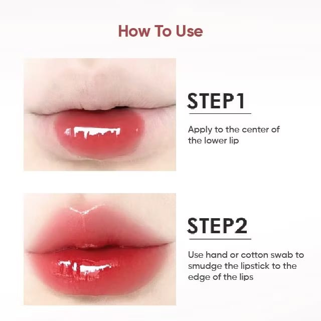 CHIOTURE Solid Lip Gloss Small Gold Tube Lipstick