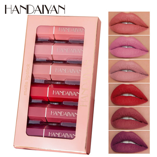 HANDAIYAN Matte Hexagon Lipstick Set
