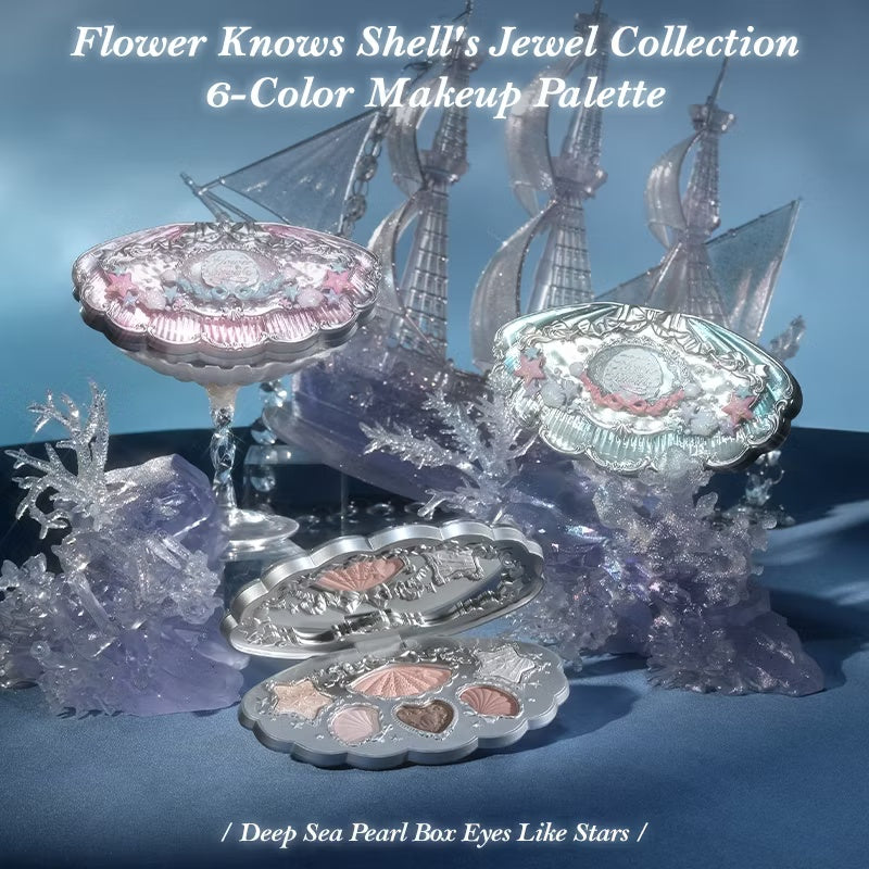 Flower Knows Shell 珠寶系列 6 色眼影彩妝盤 6.5g