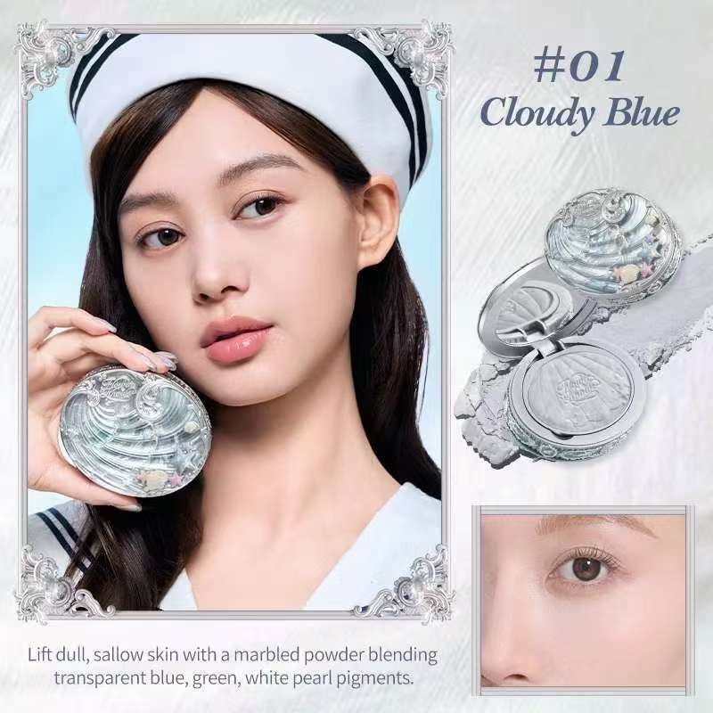 Flower Knows Shell Pearl Collection Color-Mixing Blush
