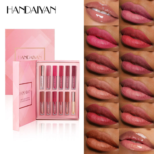 HANDAIYAN Square Tube Liquid Lipstick Set
