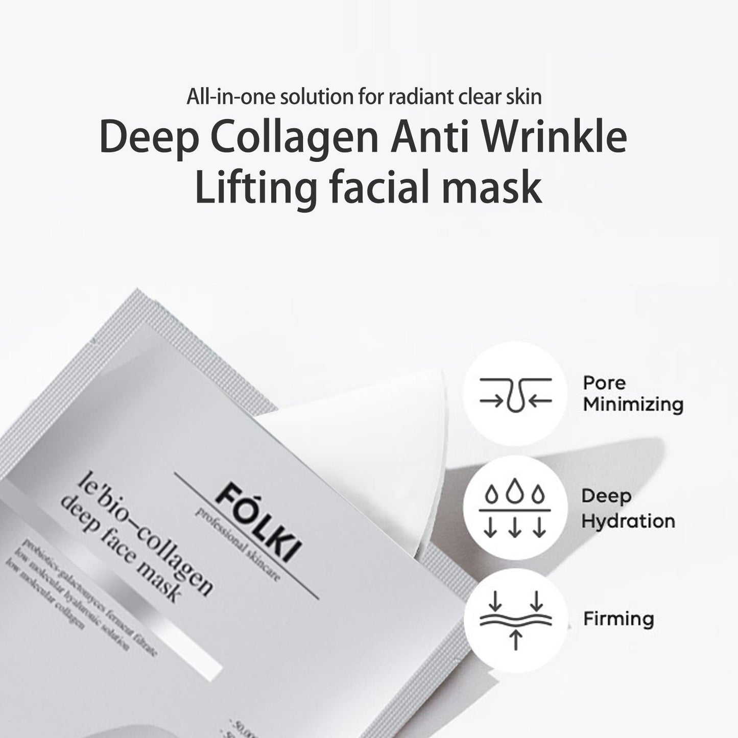 FOLKI Deep Collagen Whitening Split Mask