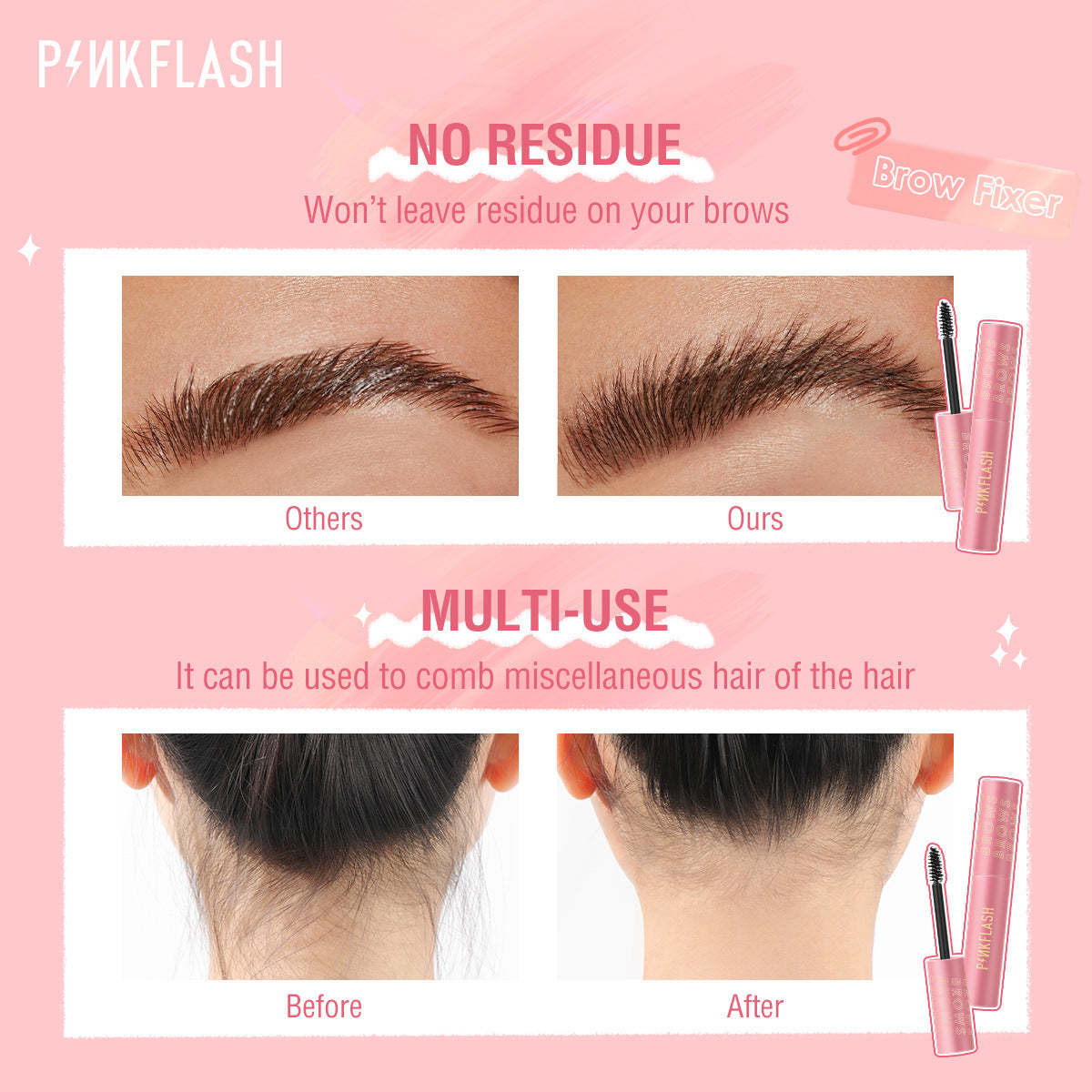 PINKFLASH Long-Lasting 3D Sculpting Brow Gel