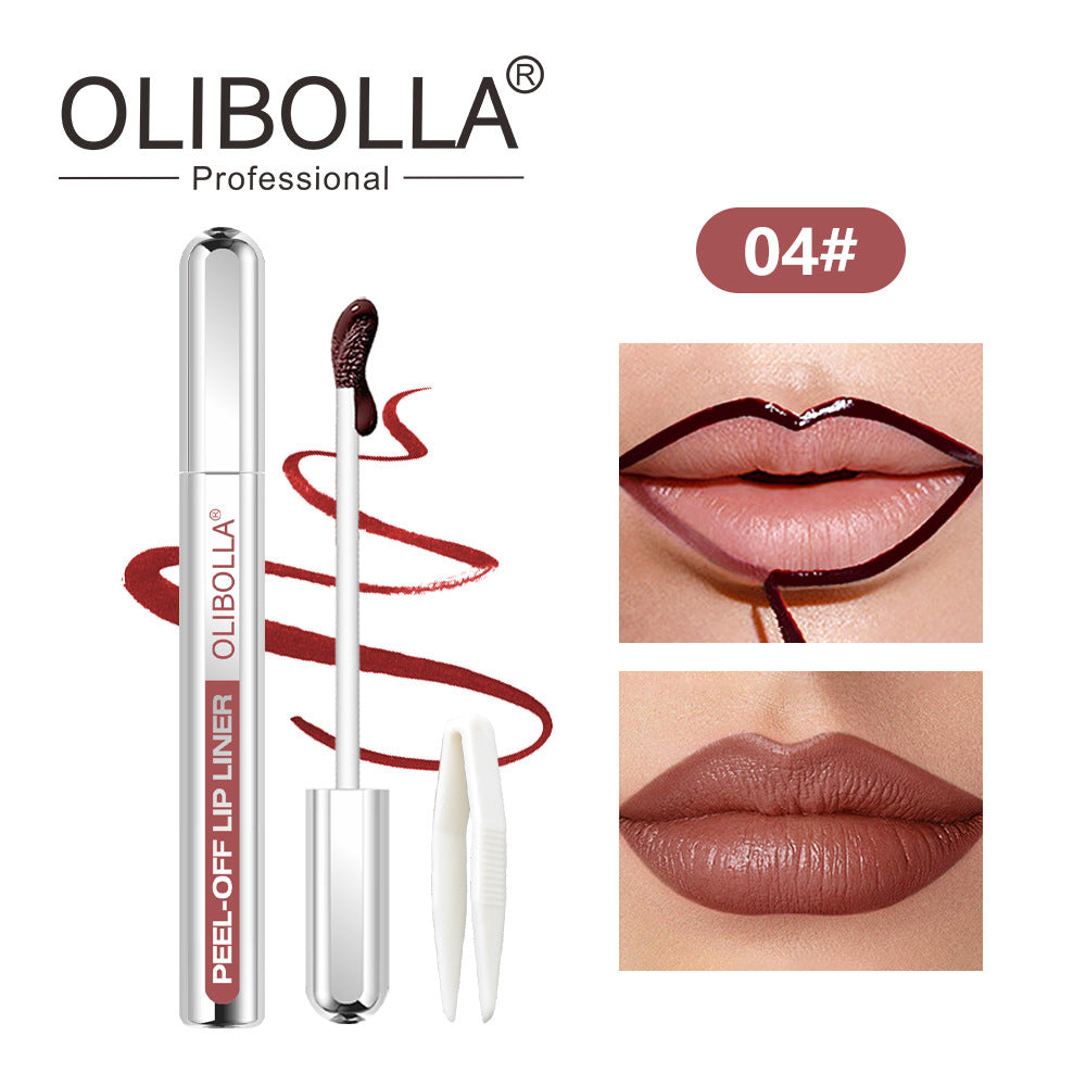 OLIBOLLA 5-Color Peel-Off Lip Liner | Waterproof, Long-Lasting, Smudge-Proof | Wholesale 12pcs MOQ | Worldwide Shipping