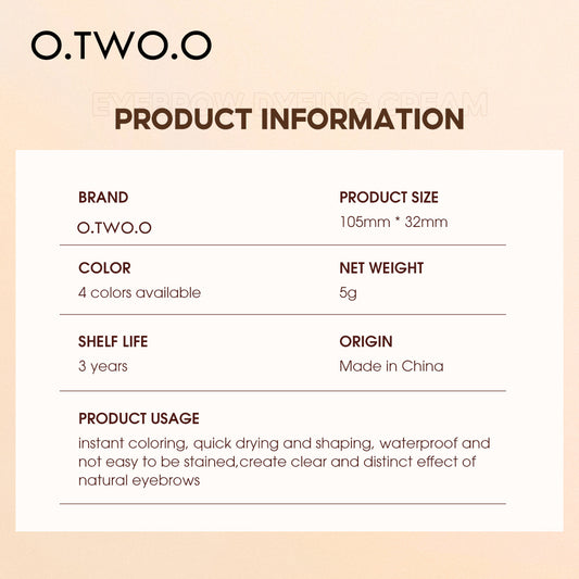 O.TWO.O Tinted Brow Gel