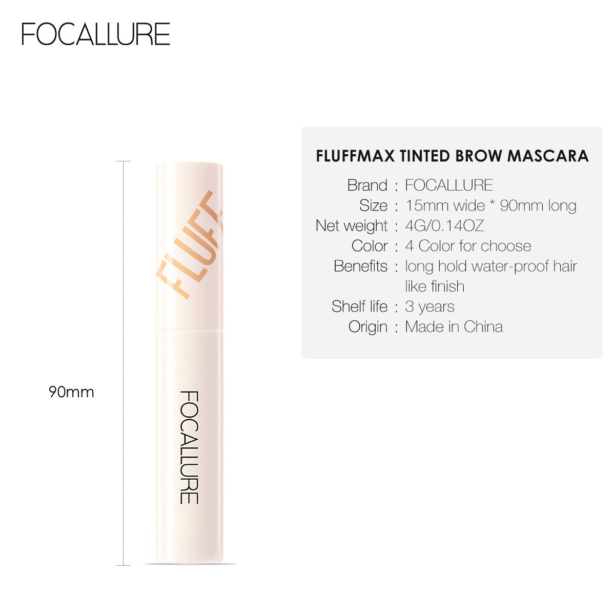 FOCALLURE Waterproof Long-Lasting Brow Tint
