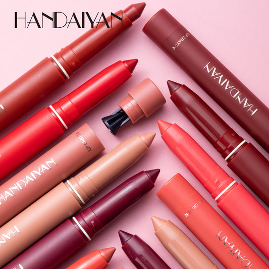 HANDAIYAN 12-Color Long-Lasting Lip Liner Set