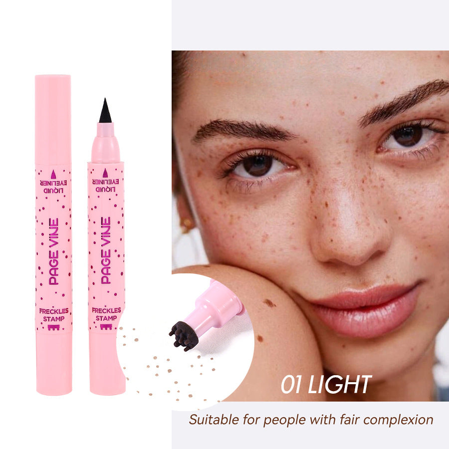 PAGE VINE Natural Freckle Pen + Dual-Ended Eyeliner