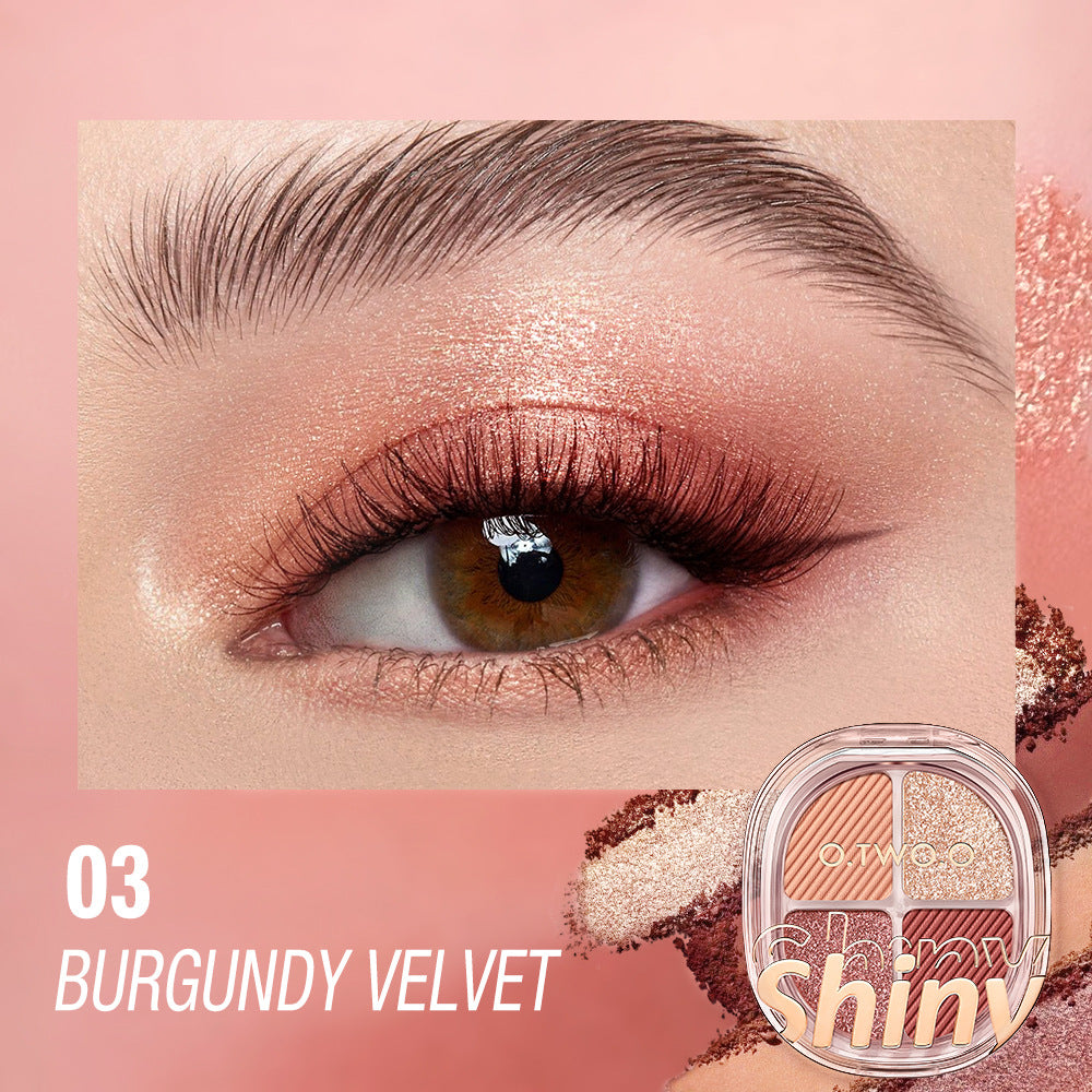 O.TWO.O Luxe 4-Color High-Shimmer Eyeshadow Palette