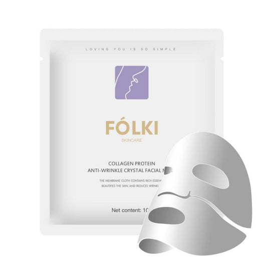 FOLKI Deep Collagen Face Mask 4pcs – Whitening & Transparent Glow