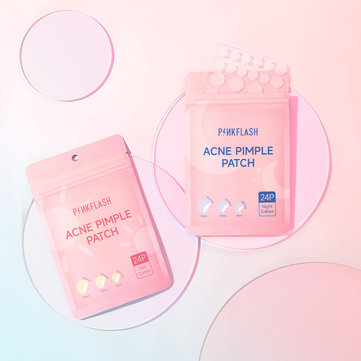 PINKFLASH Day & Night Invisible Acne Patches
