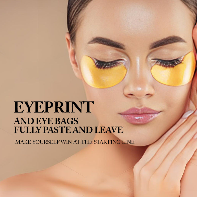 NOUELV 24K Gold Collagen Gel Eye Mask with Caffeine