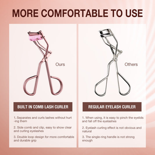 O.TWO.O Portable Lash Curler with Comb