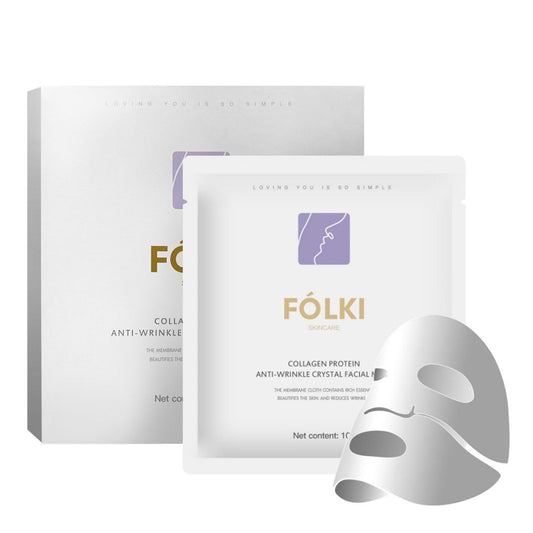 FOLKI Deep Collagen Face Mask 4pcs – Whitening & Transparent Glow