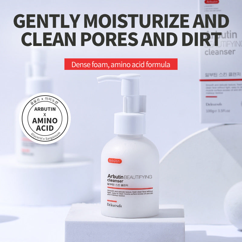 DEleventh Arbutin Refreshing Cleanser - Oil-Control Gentle Amino Acid Face Wash (Korean Skincare)