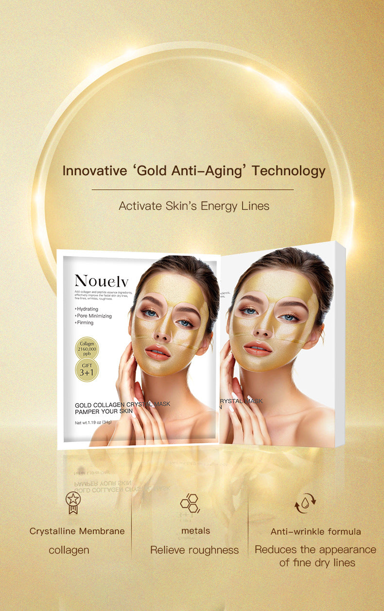 Nouelv 24K Gold Collagen Infusion Split Face Mask