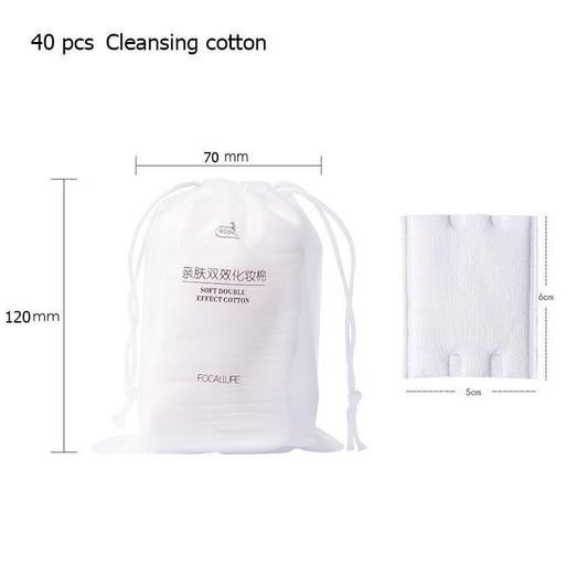 FOCALLURE Ultra-Soft Facial Cotton Pads (40pcs)