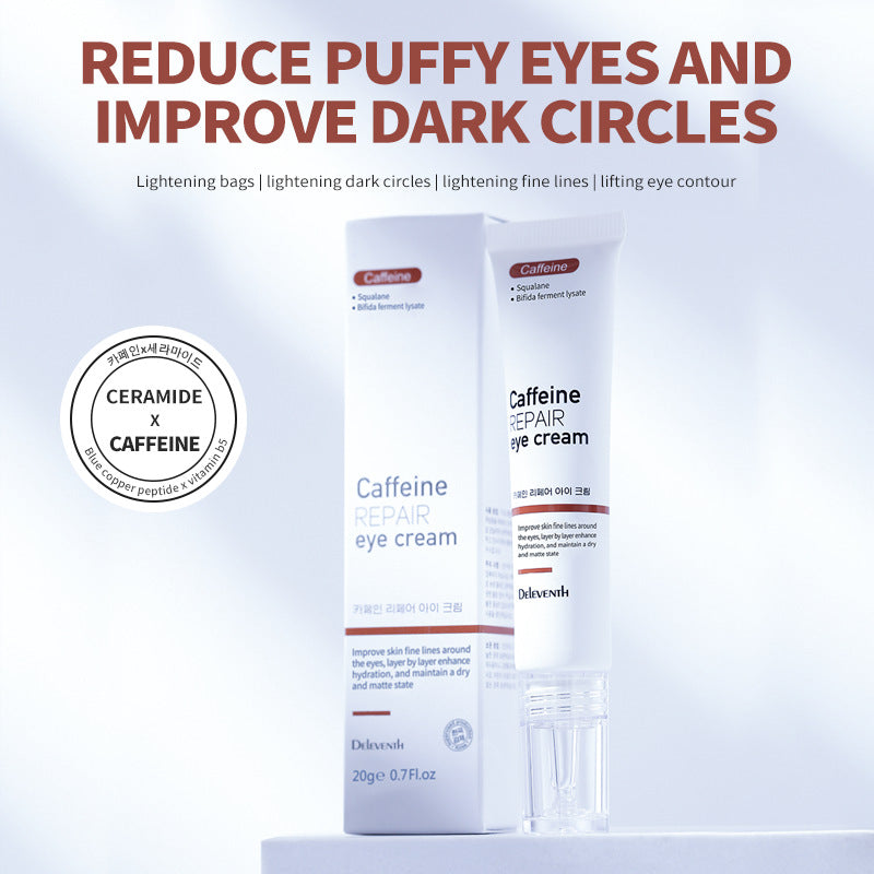 DEleventh Caffeine Eye Cream - Peptide Repair & Firming Eye Care (Korean Skincare)