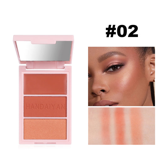 HANDAIYAN All-in-One Blush, Highlighter & Contour Palette