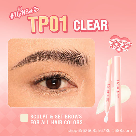 PINKFLASH Dual-Ended Brow Wax Pencil with Brush